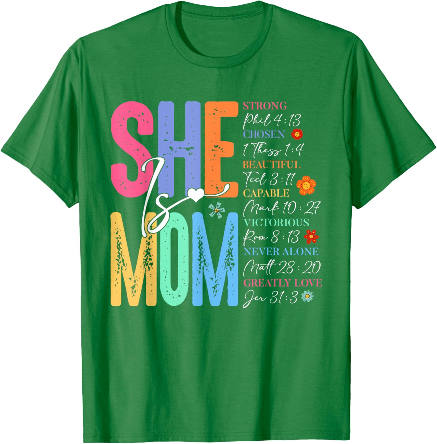 She Is Mom Christian Mother's Day Jesus Mama Religious Women