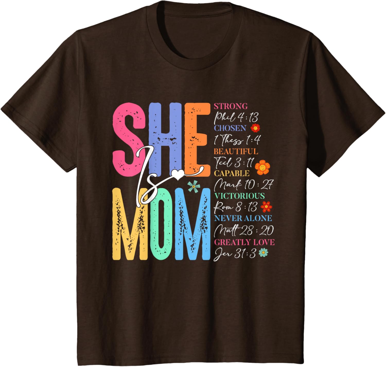 She Is Mom Christian Mother's Day Jesus Mama Religious Women