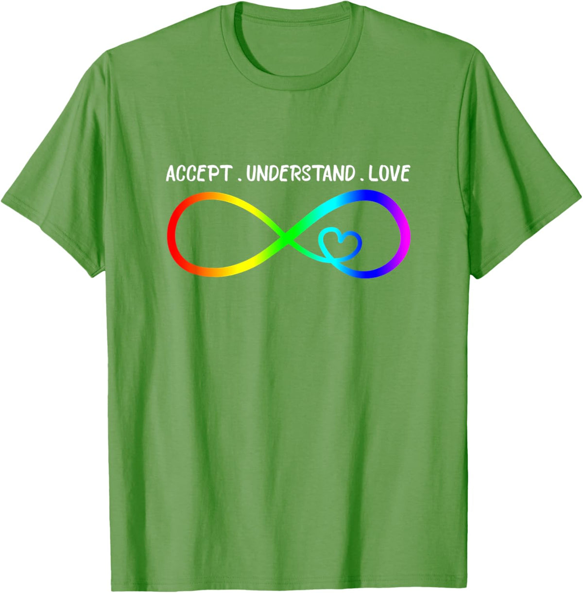 Accept Understand Love Heart Infinity Autism Awareness