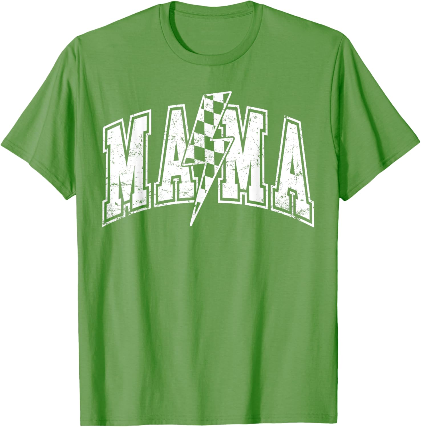 Mama Lightning Bolt Checkered Varsity Mom Women Mother's Day Mother Shirt