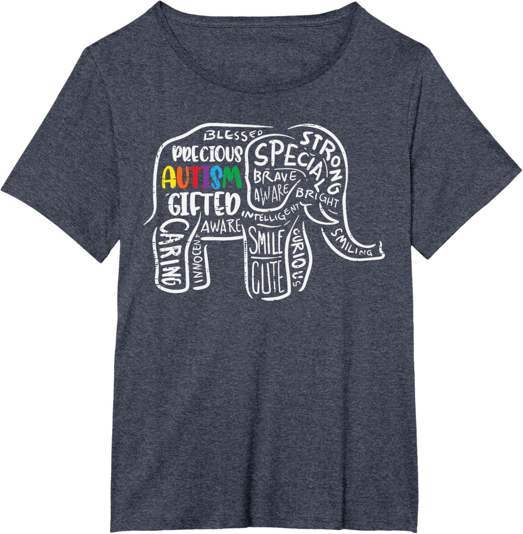 Autism Awareness Elephant Acceptance Autistic Men Women Kids