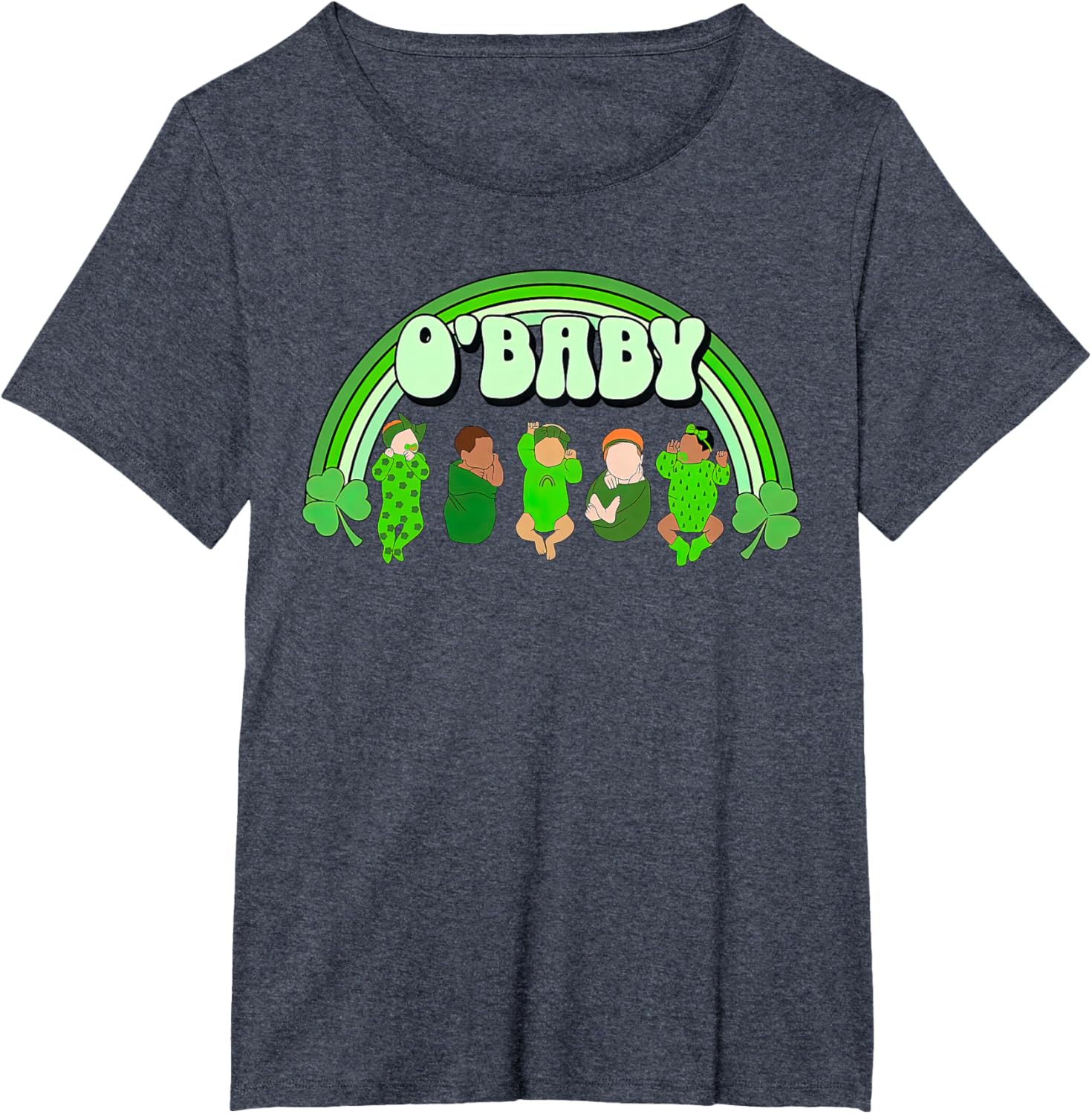 Rainbow Labor And Delivery Nurse Saint Patrick's Day NICU