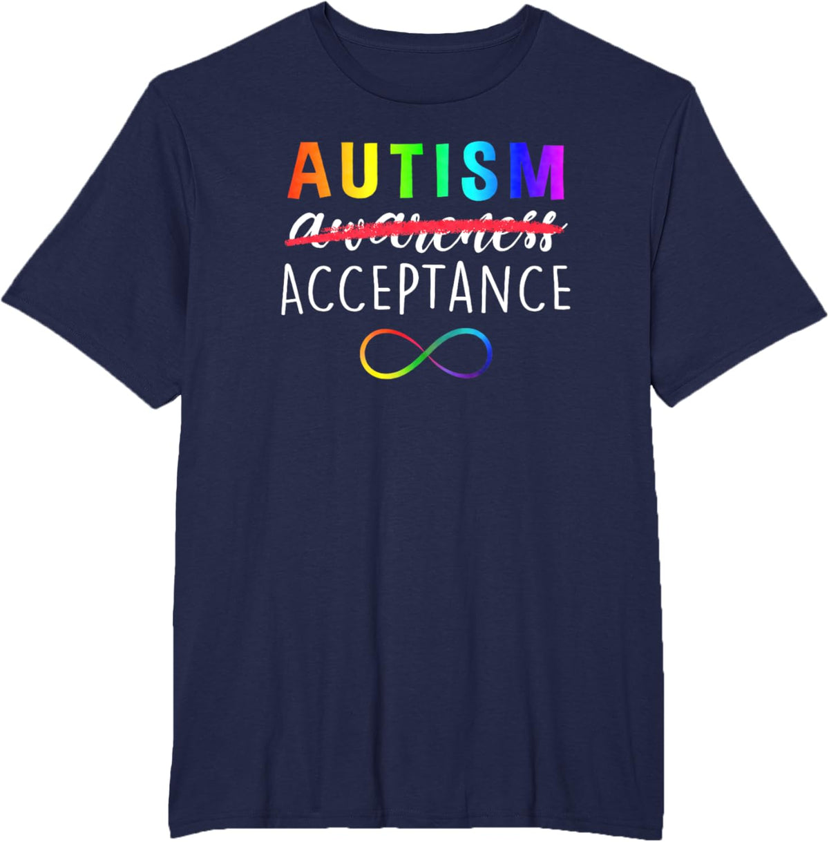 Autism - Red Instead - Acceptance Not Awareness