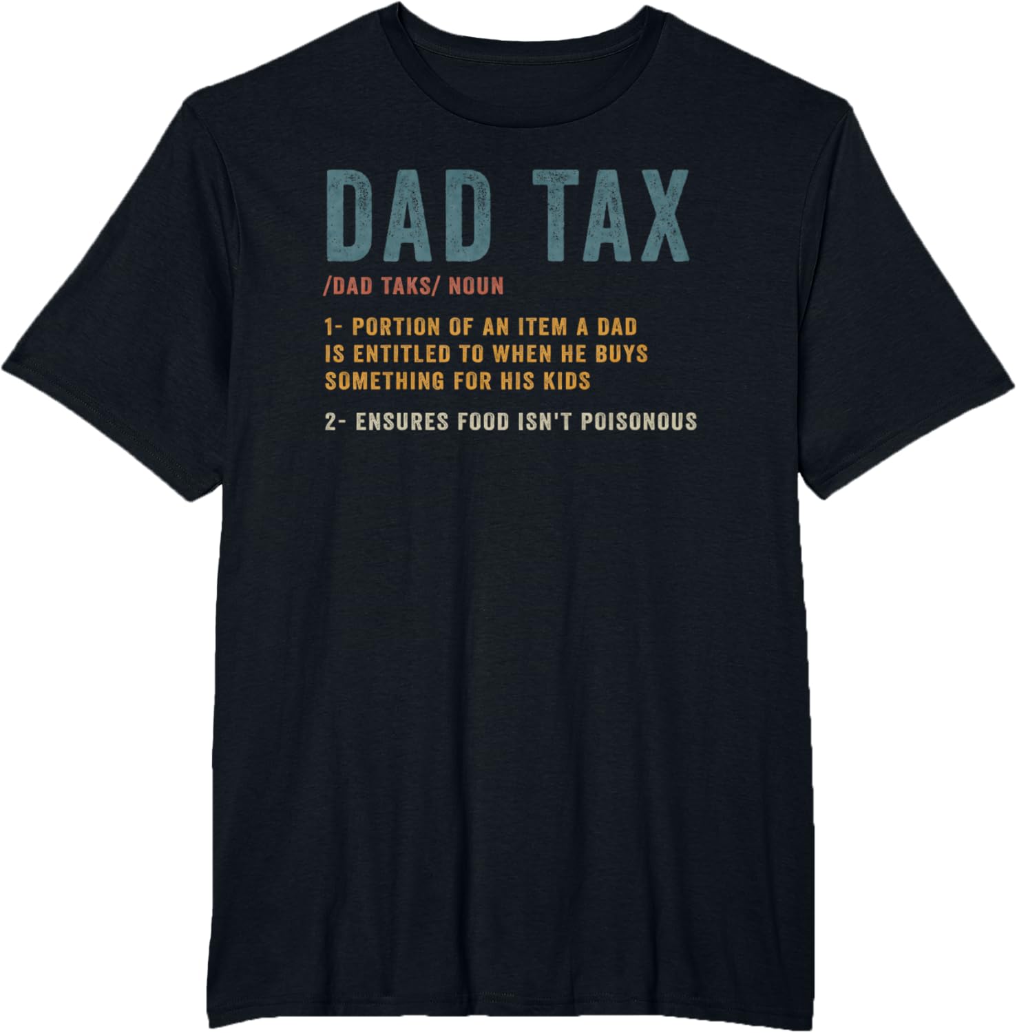 Vintage Dad Tax Definition Men Funny Father's Day