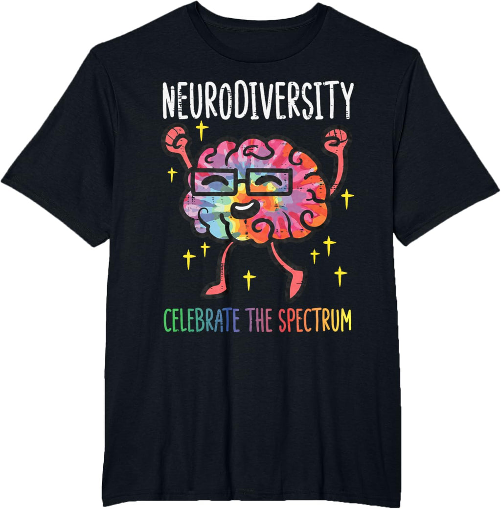 Neurodiversity Brain Autism Awareness ASD ADHD Men Women Kid