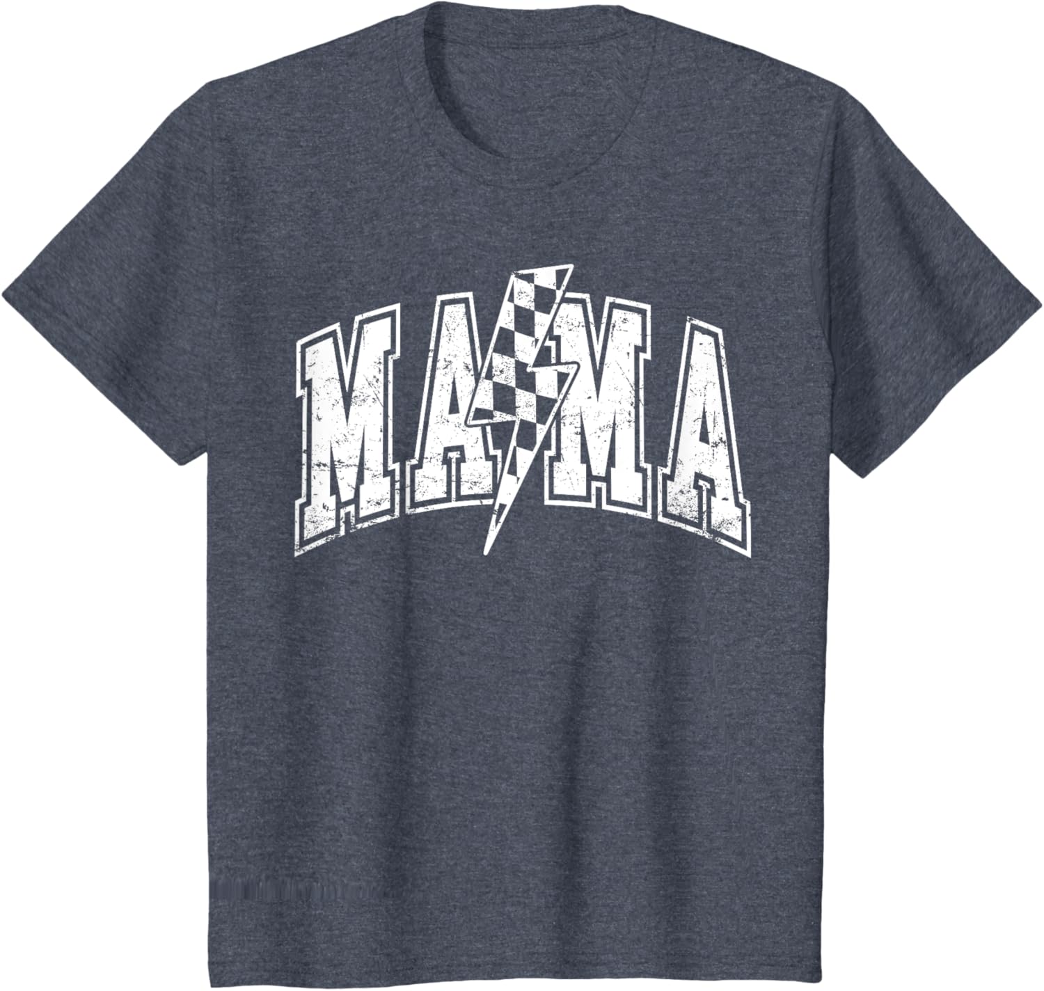 Mama Lightning Bolt Checkered Varsity Mom Women Mother's Day Mother Shirt
