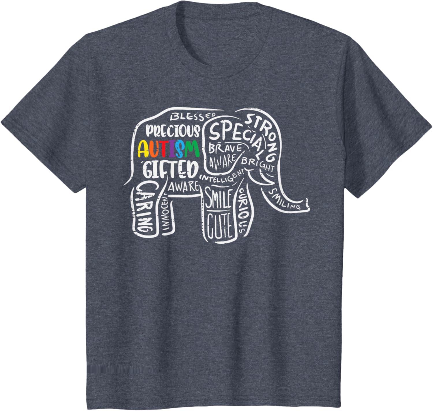 Autism Awareness Elephant Acceptance Autistic Men Women Kids