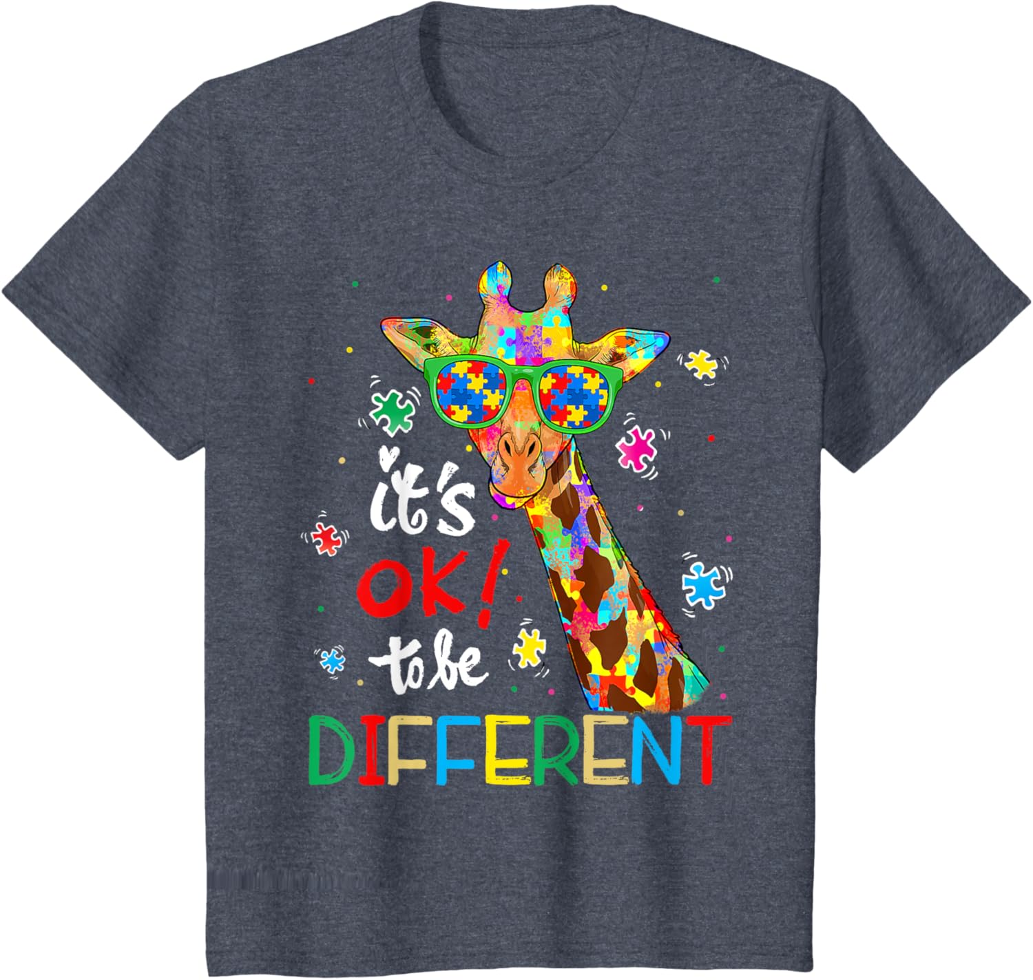 Autism Awareness Acceptance Women Kid Its Ok To Be Different