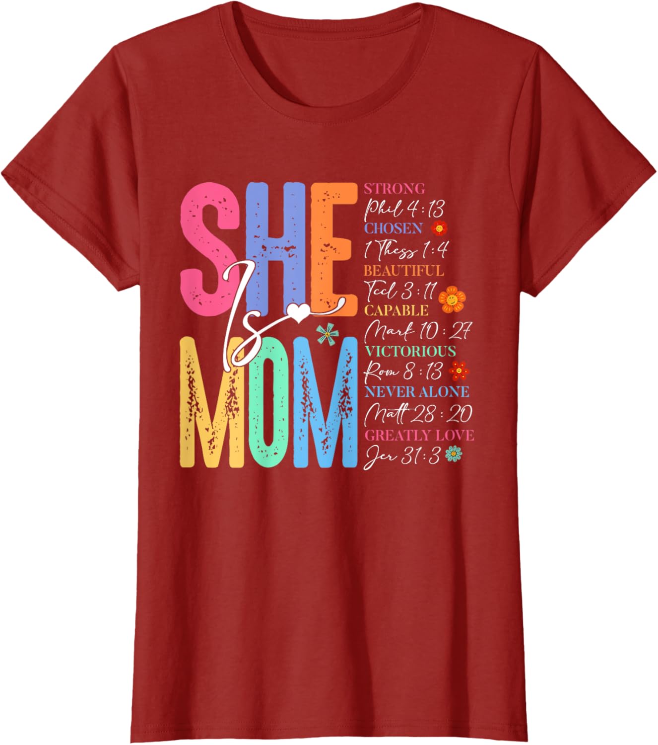 She Is Mom Christian Mother's Day Jesus Mama Religious Women