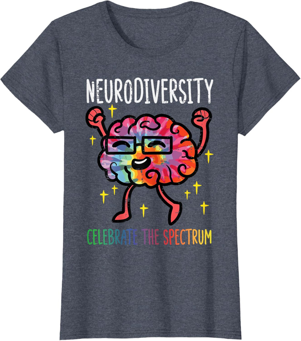 Neurodiversity Brain Autism Awareness ASD ADHD Men Women Kid