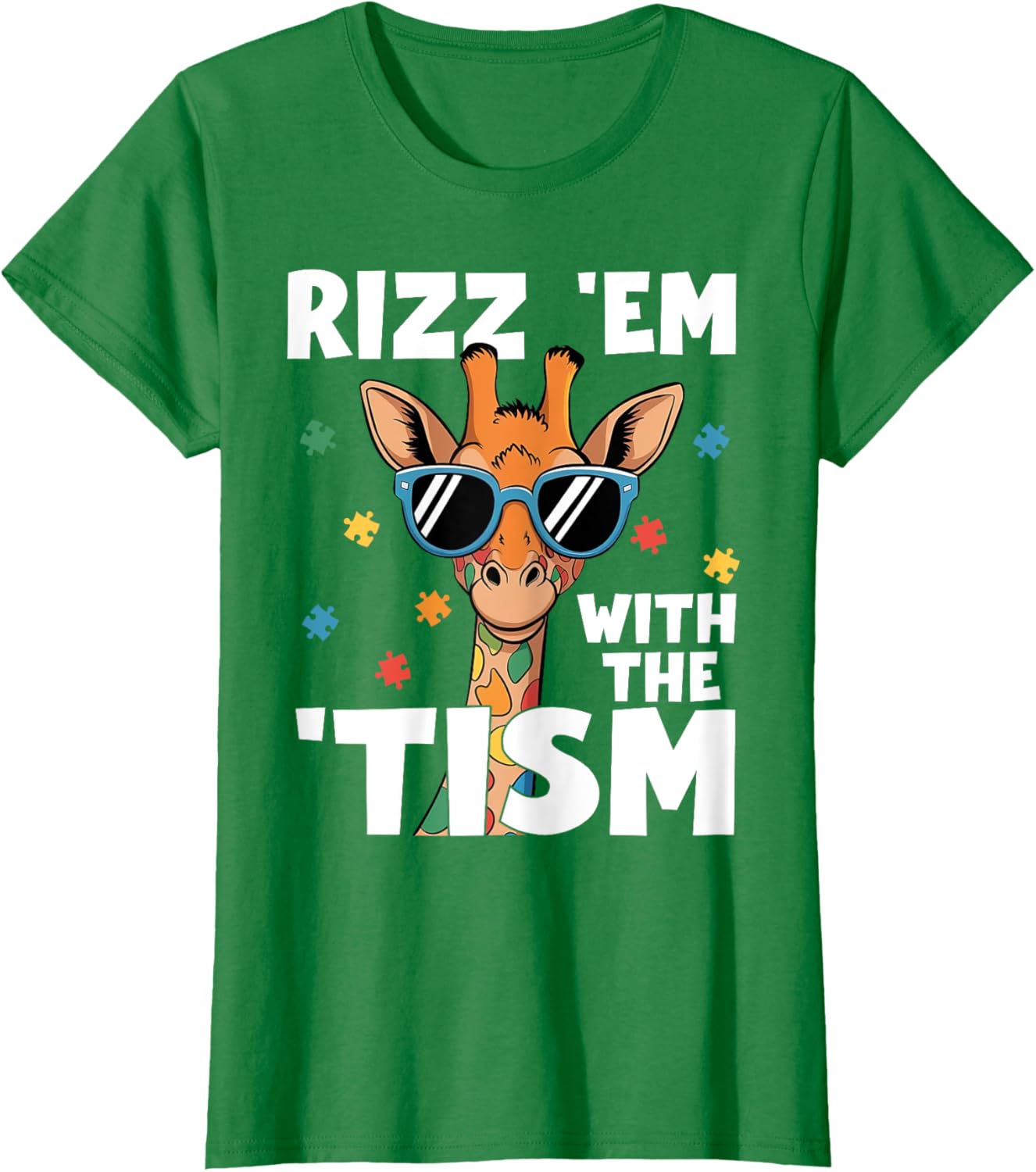 Rizz em with the tism Autism Giraffe Funny Autism Awareness