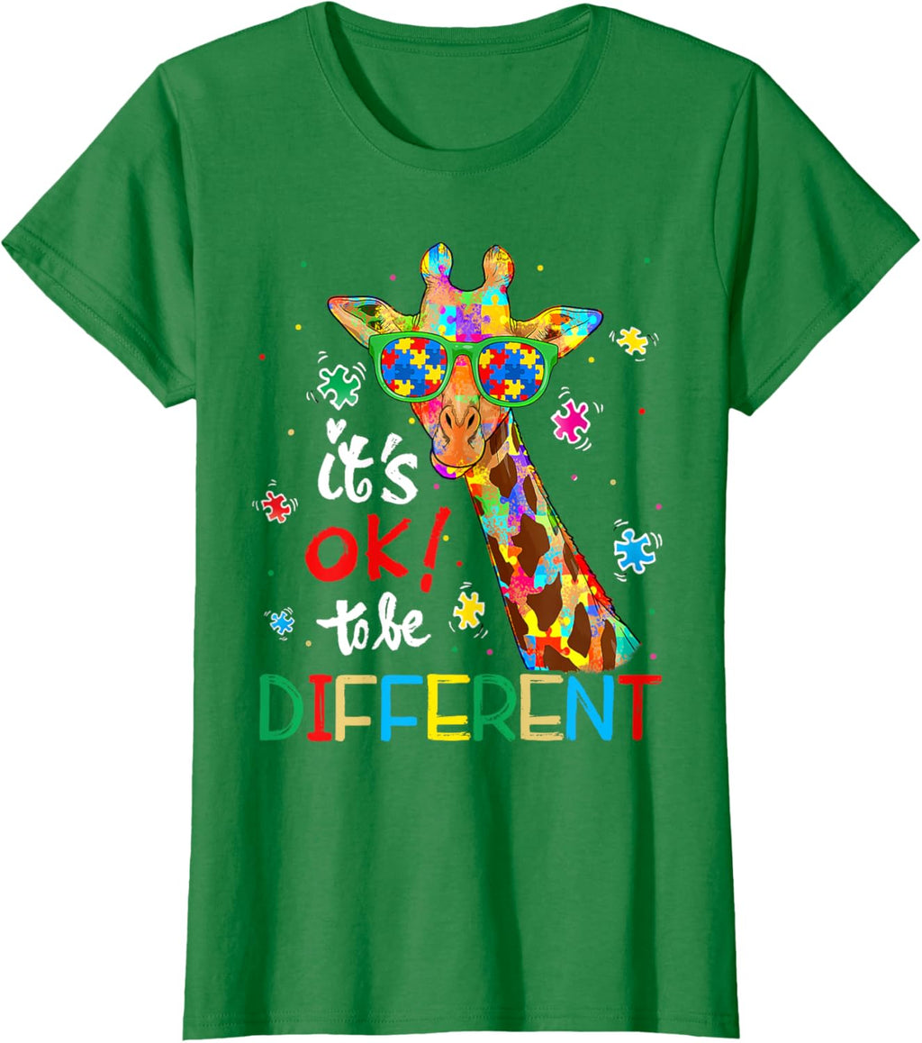 Autism Awareness Acceptance Women Kid Its Ok To Be Different