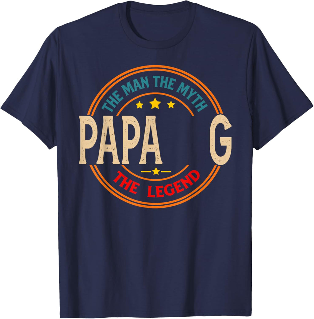 PAPA G The Legend The Man, Funny PAPA G Fathers Day