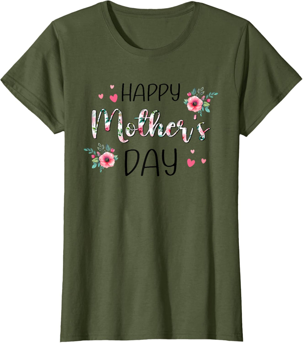 Happy Mothers Day Shirts for Women, Mom Tshirt Grandma Gift Mother Shirt