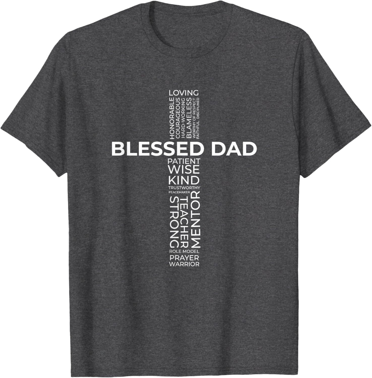 Christian Blessed Dad Cross Father's Day Shirt