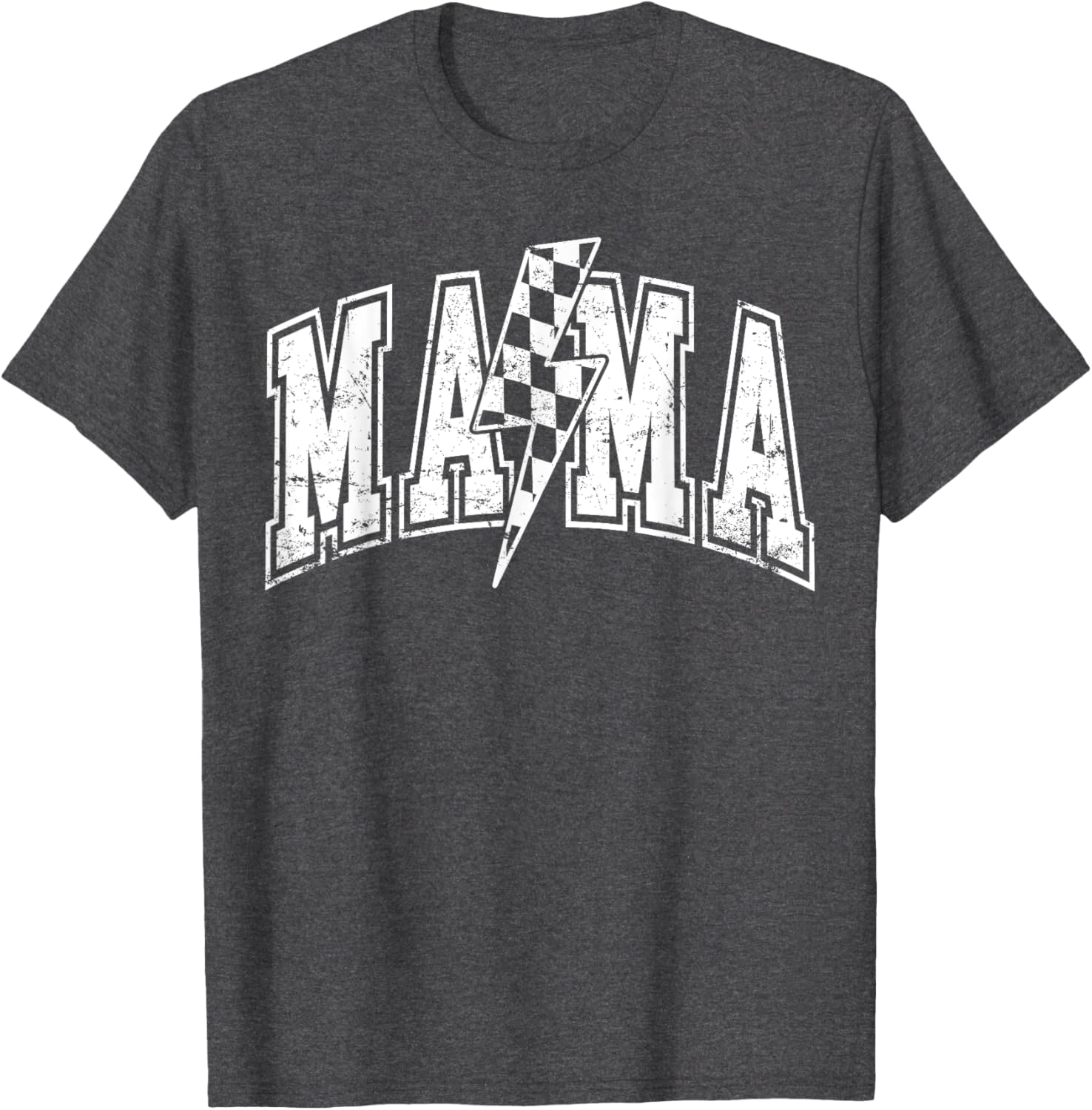 Mama Lightning Bolt Checkered Varsity Mom Women Mother's Day Mother Shirt