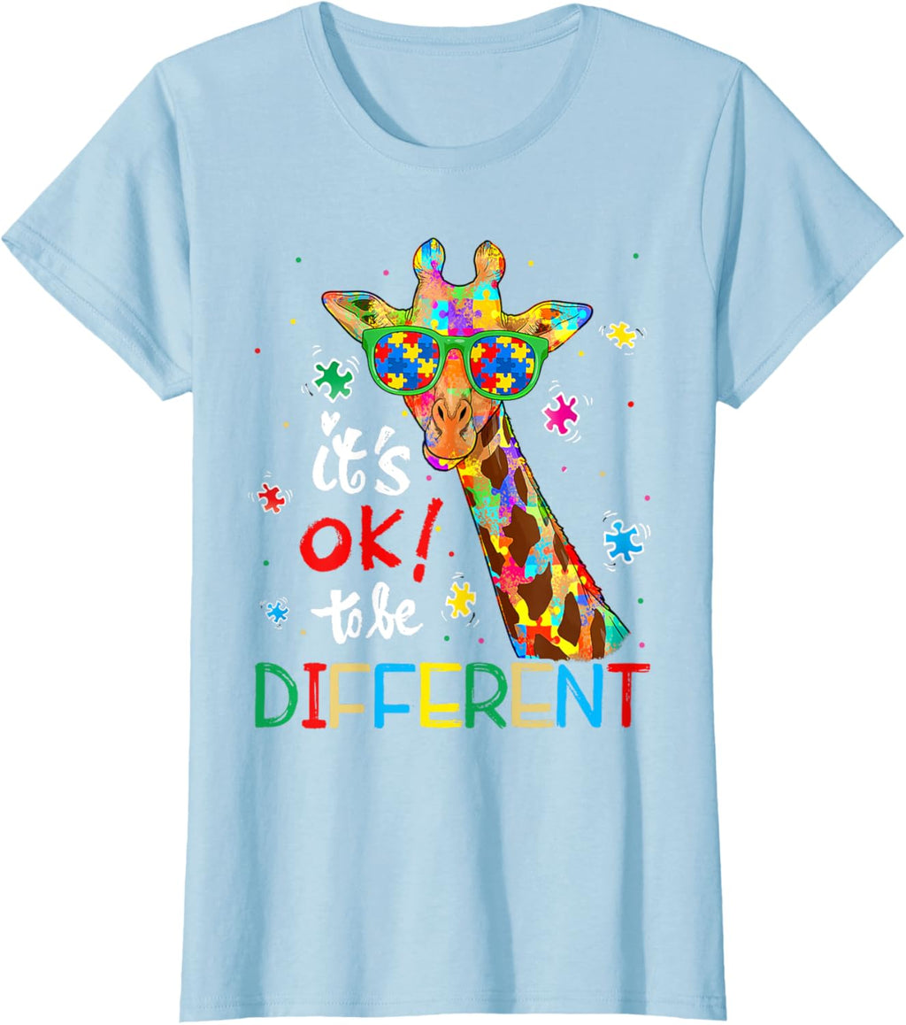Autism Awareness Acceptance Women Kid Its Ok To Be Different