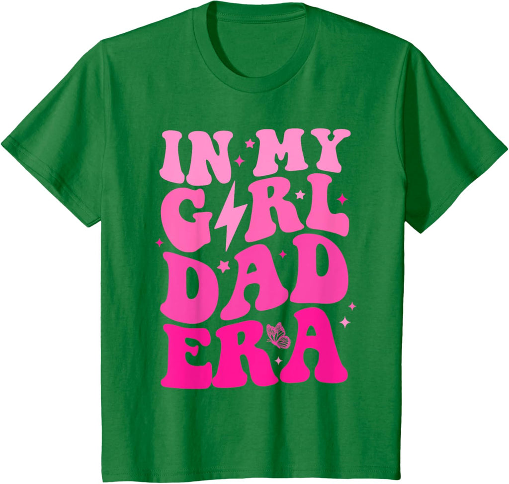In My Dad Era Girl Groovy Retro Papa Fathers Day