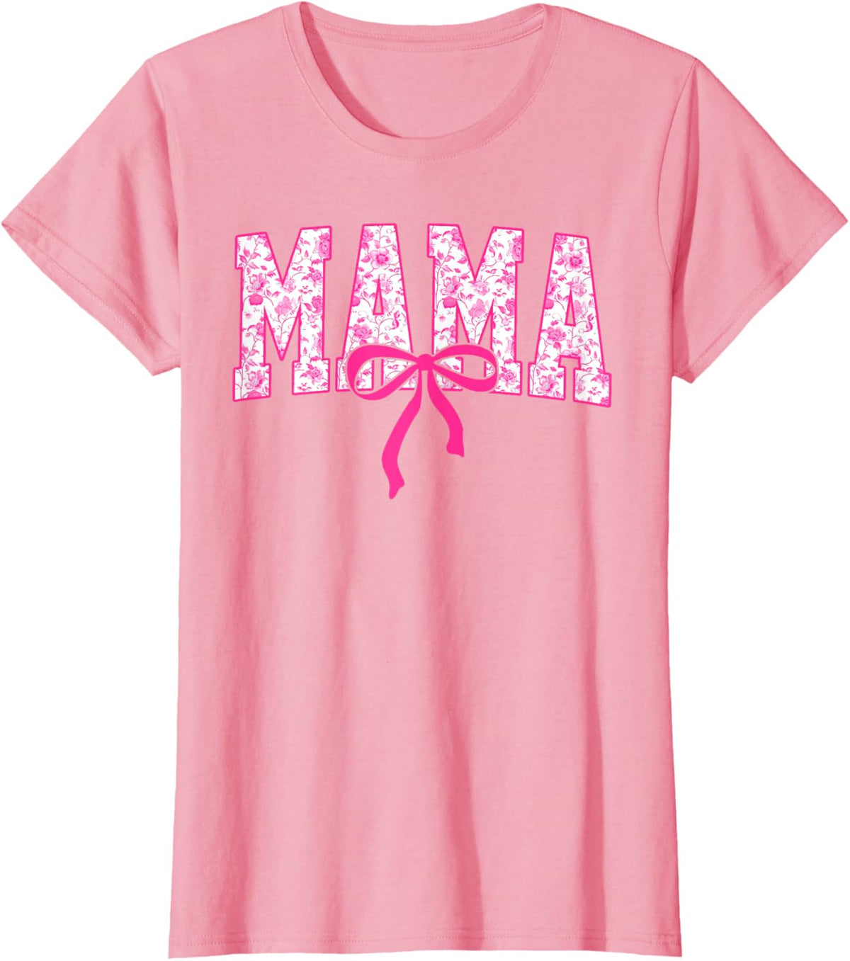 Coquette Pink Chinoiserie Mama Floral Bow Mom Mothers Day