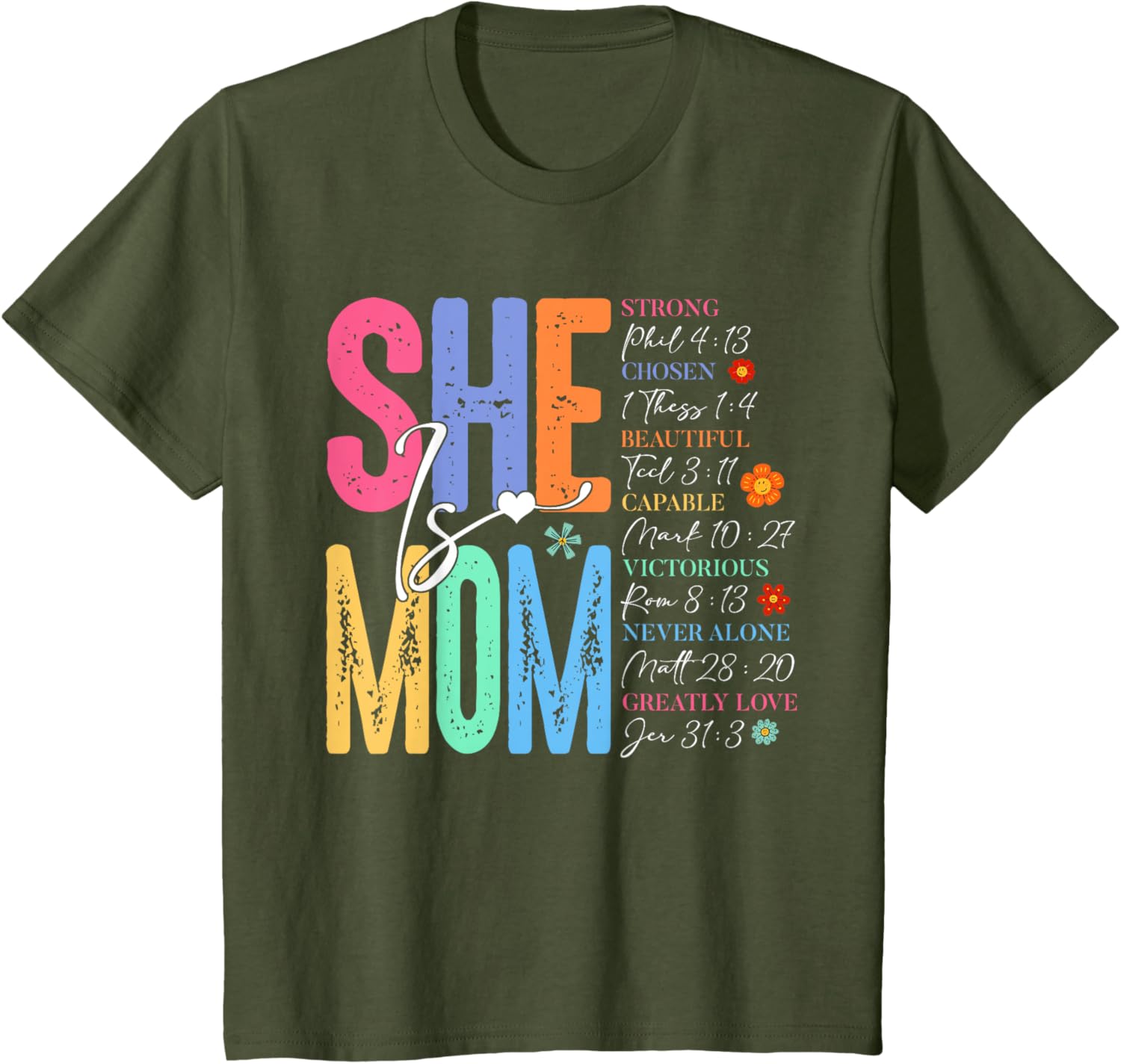 She Is Mom Christian Mother's Day Jesus Mama Religious Women