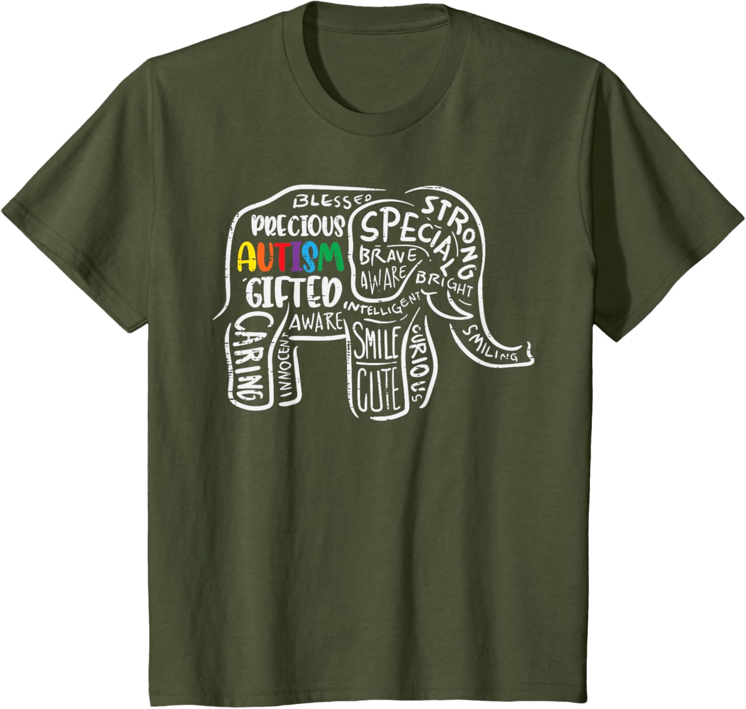 Autism Awareness Elephant Acceptance Autistic Men Women Kids