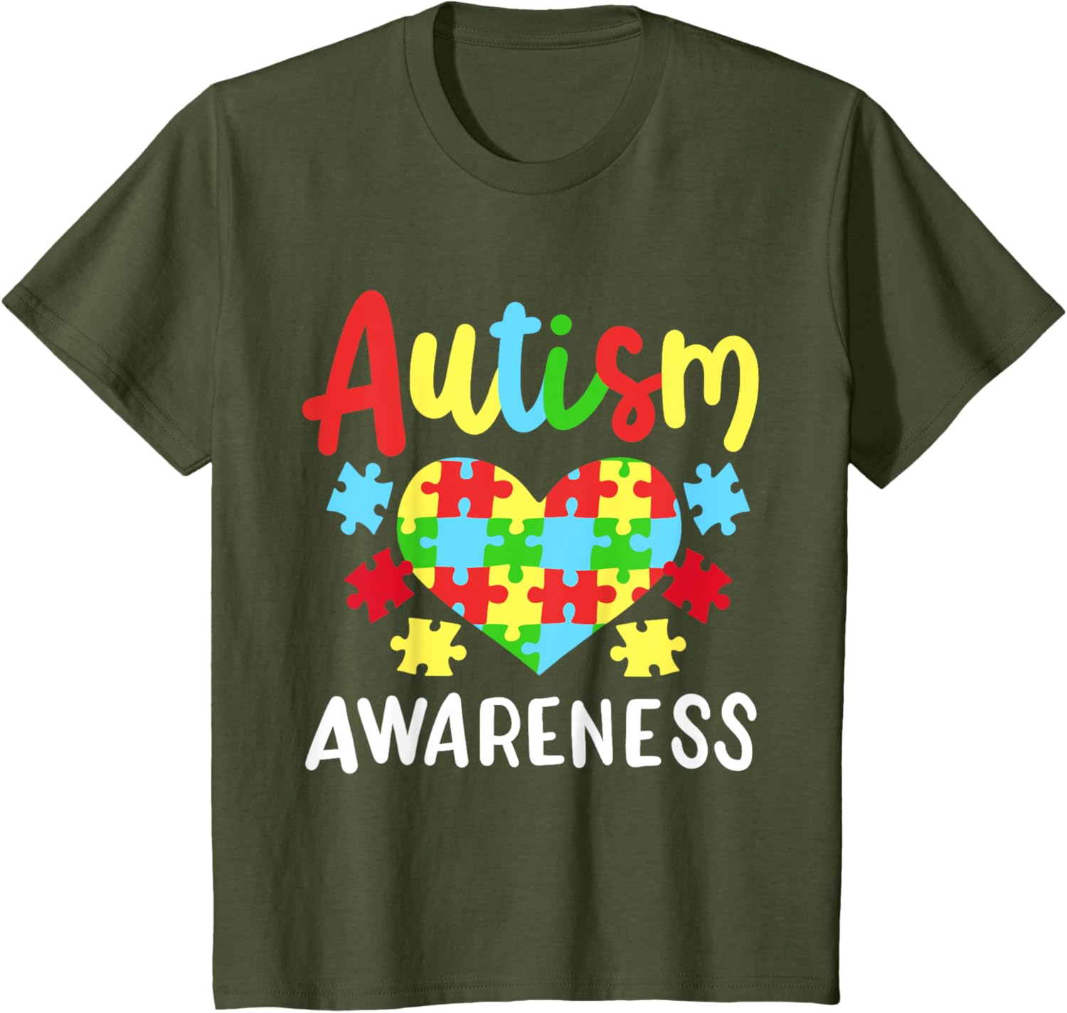 Autism Awareness T-Shirt, Small, Black