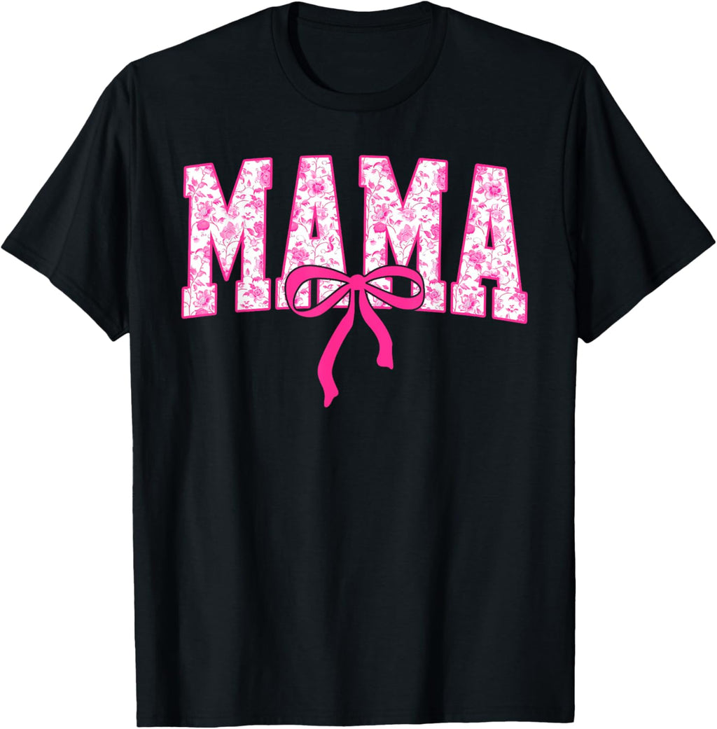 Coquette Pink Chinoiserie Mama Floral Bow Mom Mothers Day