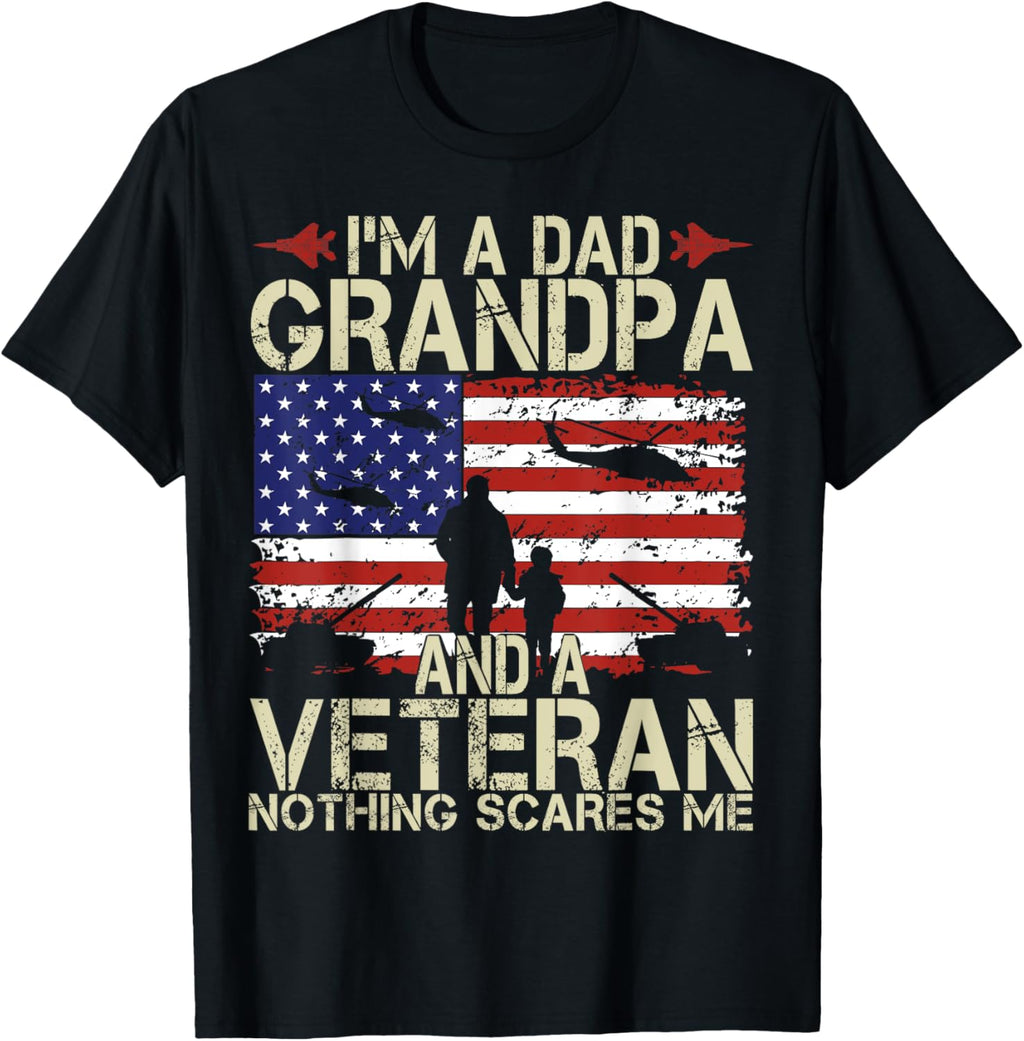 I'm A Dad Grandpa And Veteran Fathers Day Papa Grandpa Gifts