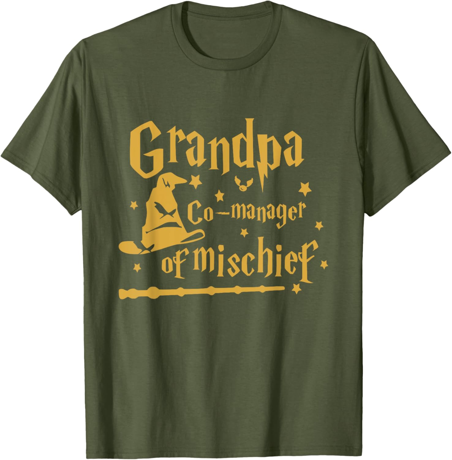 Funny Men Magical Grandpa Manager of Mischief Father's Day