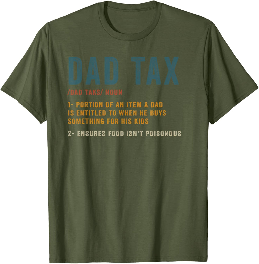 Vintage Dad Tax Definition Men Funny Father's Day