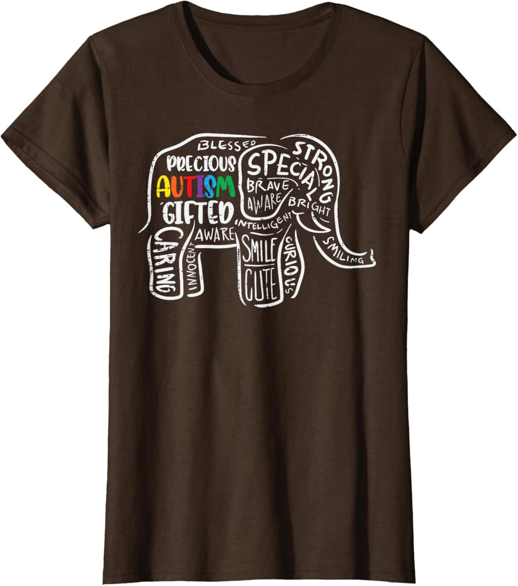 Autism Awareness Elephant Acceptance Autistic Men Women Kids