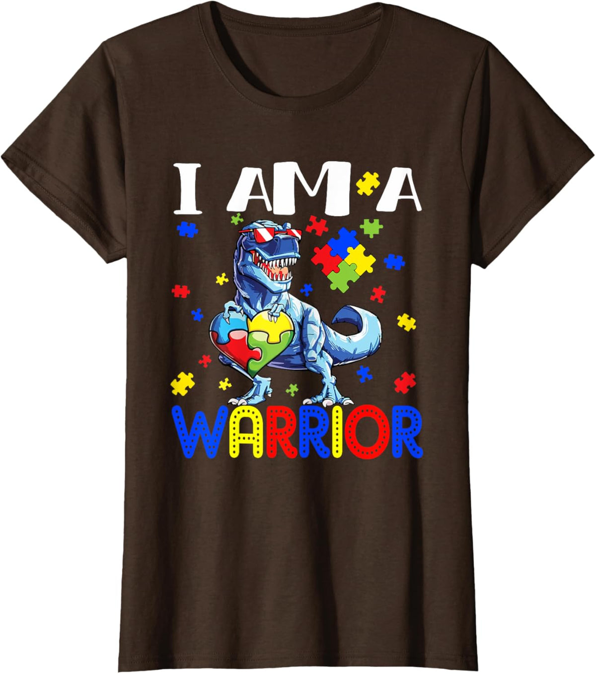 I Am A Warrior Autism Boys Family Dinosaur Autism Awareness