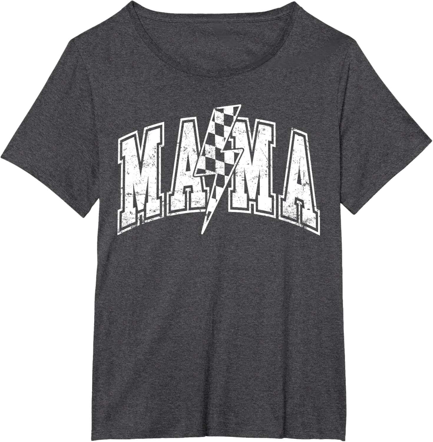 Mama Lightning Bolt Checkered Varsity Mom Women Mother's Day Mother Shirt