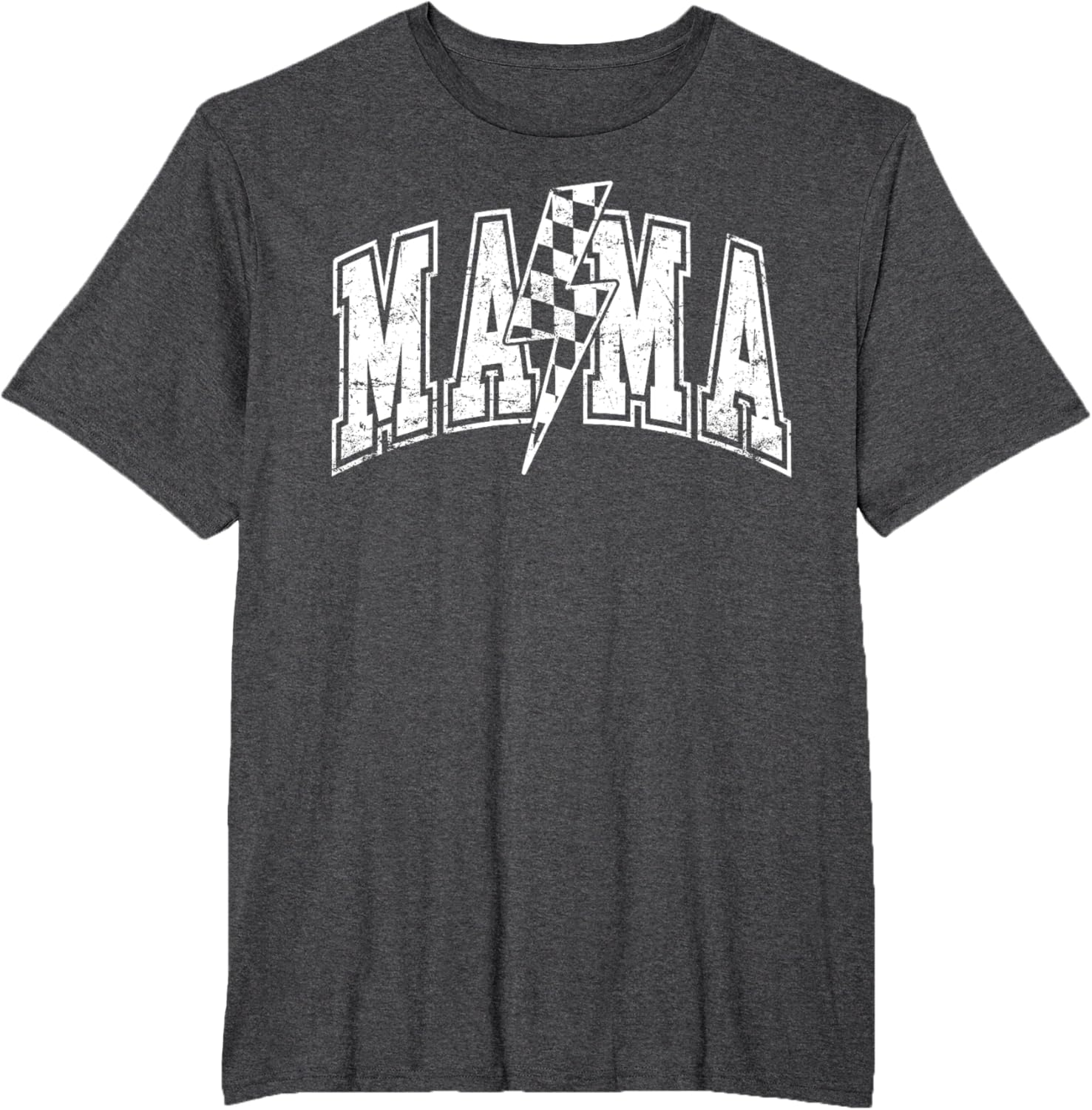 Mama Lightning Bolt Checkered Varsity Mom Women Mother's Day Mother Shirt