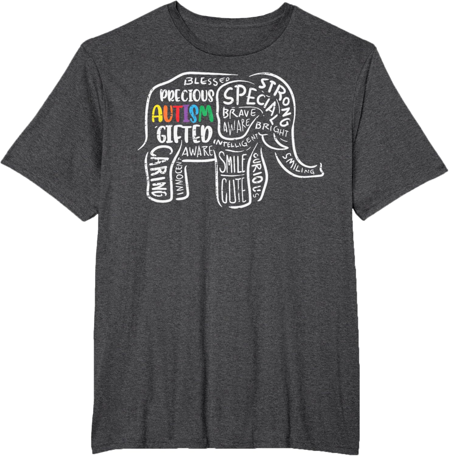 Autism Awareness Elephant Acceptance Autistic Men Women Kids