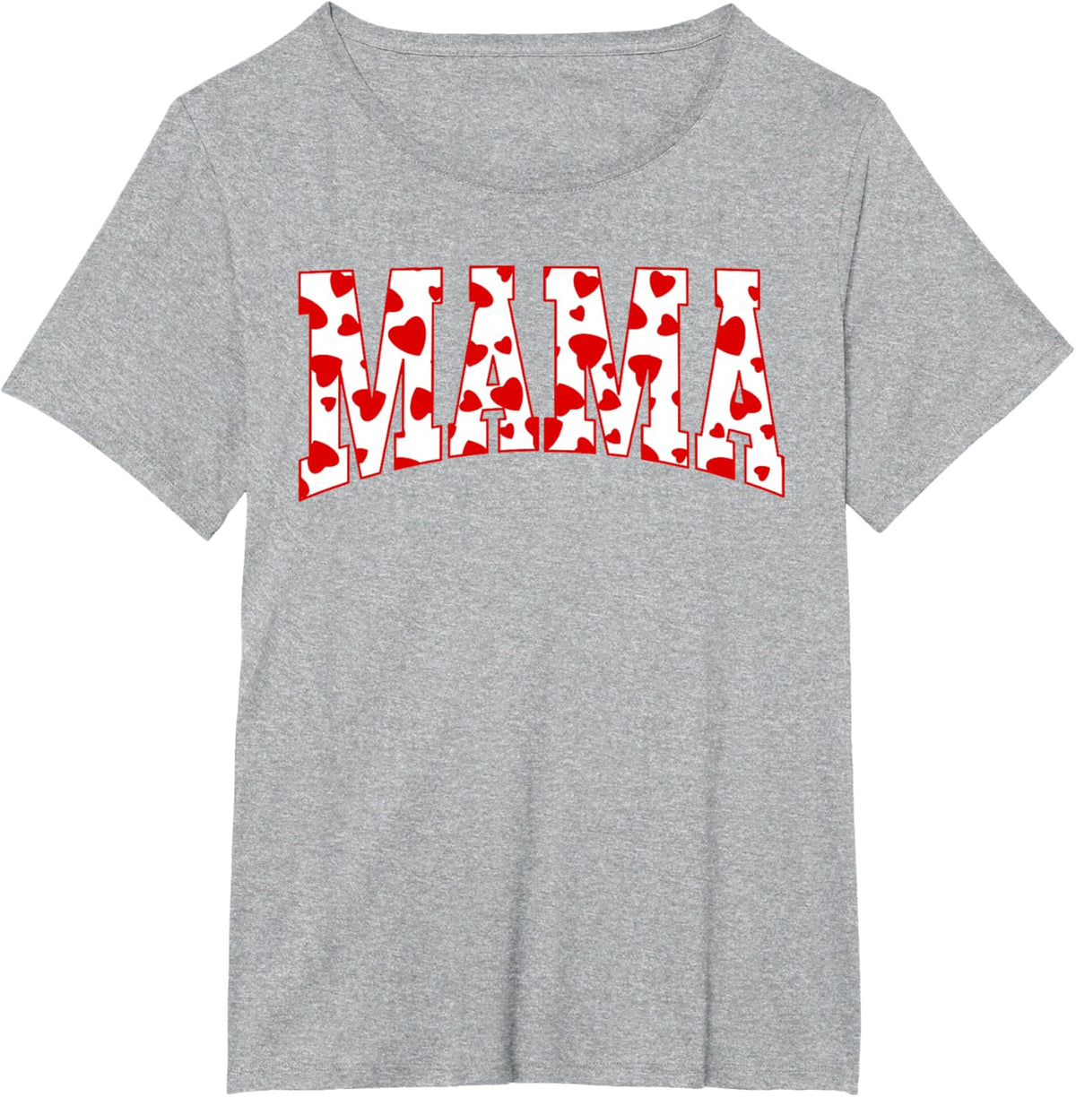Mama Valentine Heart Valentines Day Family Matching Funny Mother Shirt