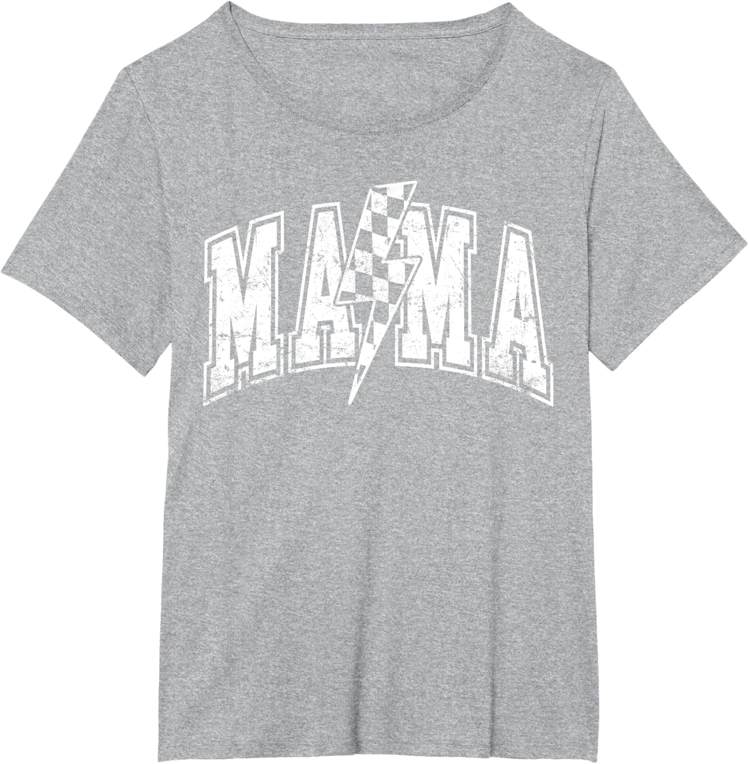 Mama Lightning Bolt Checkered Varsity Mom Women Mother's Day Mother Shirt